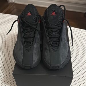 adidas Black and Red Athletic Shoes
